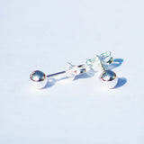 Beautiful Sterling Silver Dot Stud Earrings