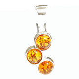 Baltic Amber Pendant Triple Circle