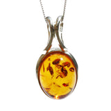 Baltic Amber Pendant - Oval