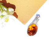 Baltic Amber Pendant - Oval