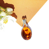 Baltic Amber Pendant - Oval