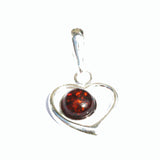 Baltic Amber Pendant Heart