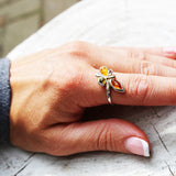 Stunning Amber Ring Design