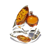 Lovely Modern Design Amber Ring