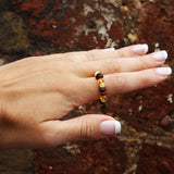 Baltic Amber Stretch Rings - Round Beads