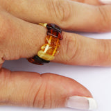 Baltic Amber Stretch Ring