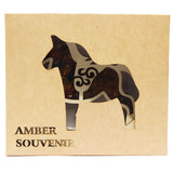 Amber and Wood Decoration - Rocking Horse